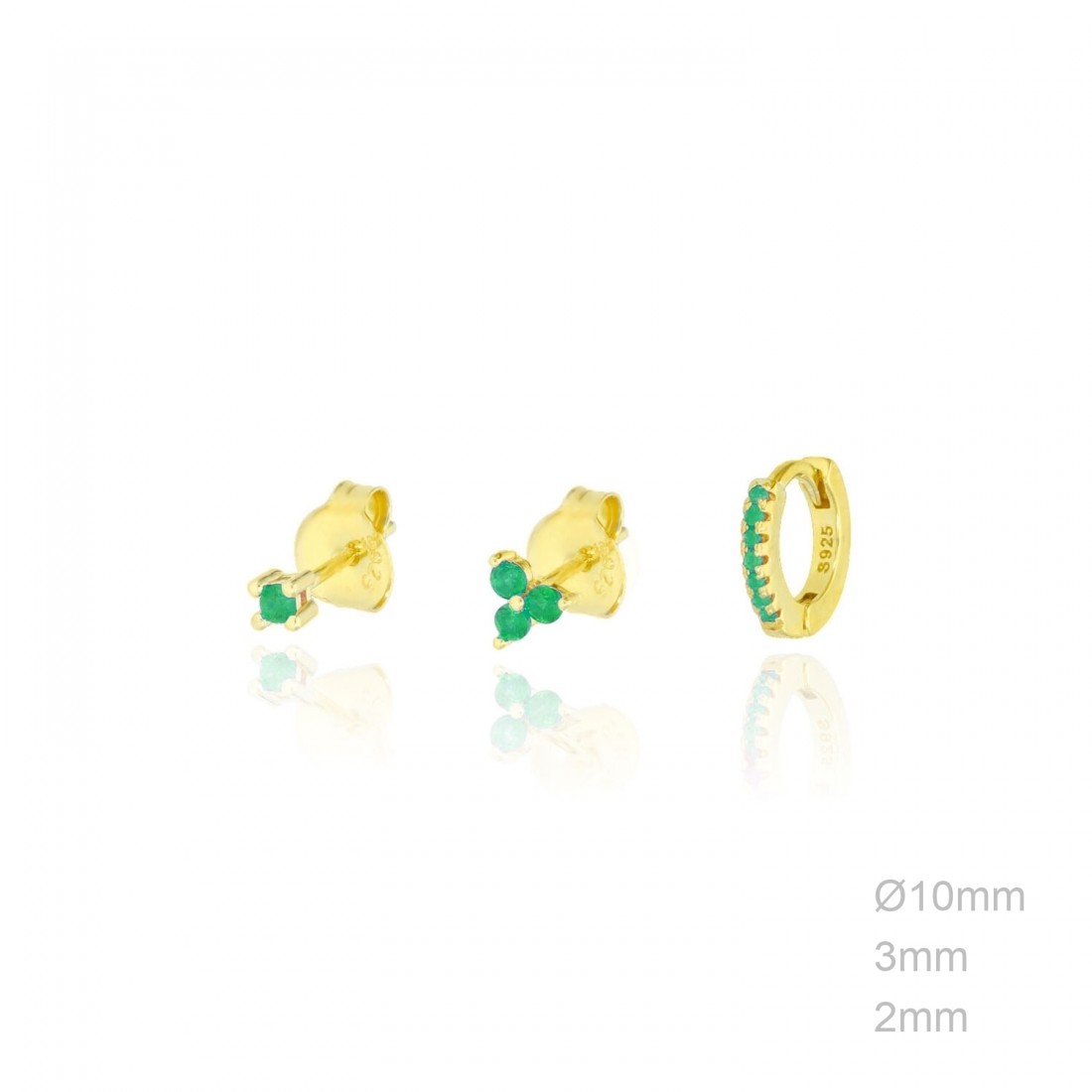 brincos-zircoes (10) Conjunto Brincos com zircónias - Image 3